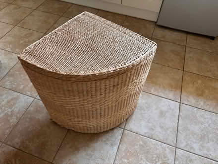Photo of free Wicker laundry hamper (Old St Mellons, Cardiff CF3) #1