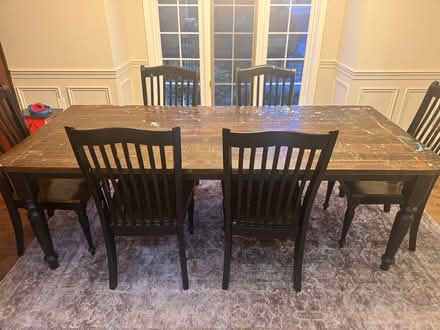 Photo of free Solid Wood Farmhouse Dining Table (Highway 9 and Third Line) #1