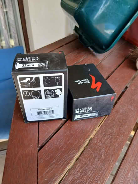 Photo of free 2no. Brand new unused 24" x 1.5-2.3 shrader valve inner tube (Danehill RH17) #1