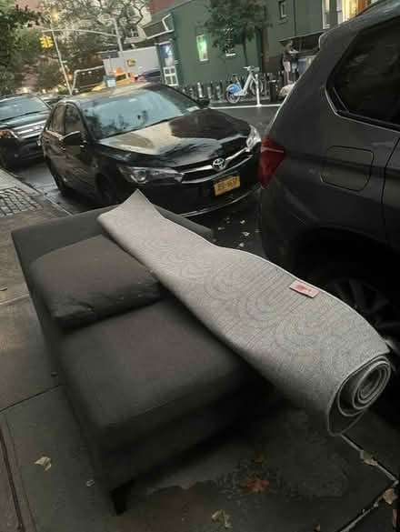 Photo of free Curb alert: Sofas and area rug (Upper East Side) #2