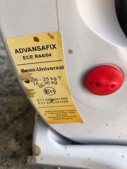 Photo of free Child's car seat (Aston OX18) #2