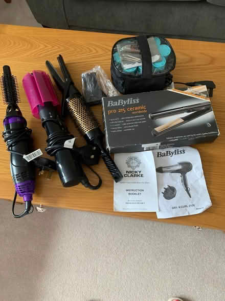 Photo of free Various hair styling brushes. Rollers and straighteners. (Warfield RG42) #1
