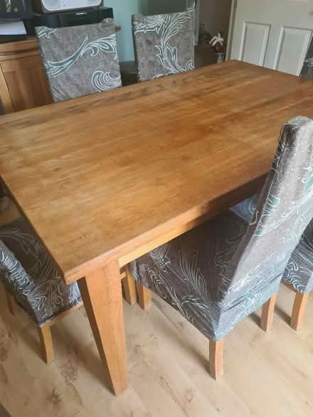 Photo of free Wooden Table and 6 chairs (Widford CM1) #1