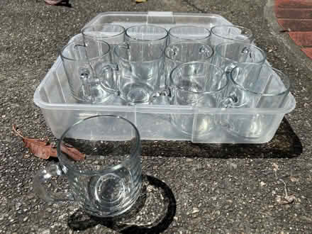 Photo of free Clear glass coffee cups 12 (Above Remington Dog Park) #1