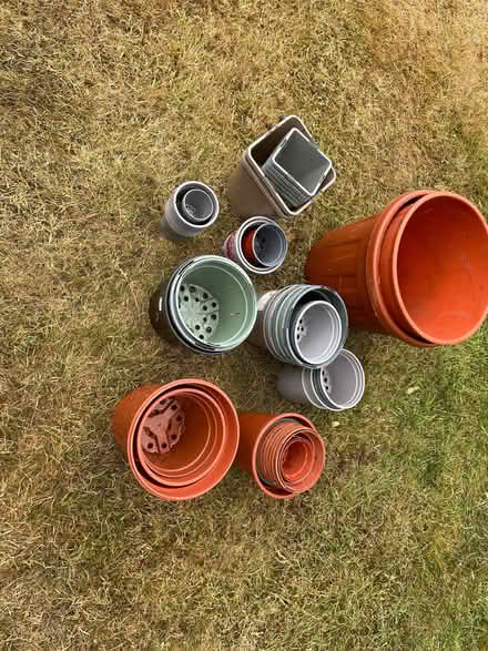 Photo of free Various sized plastic plant pots (Wrexham Technology Park LL11) #1