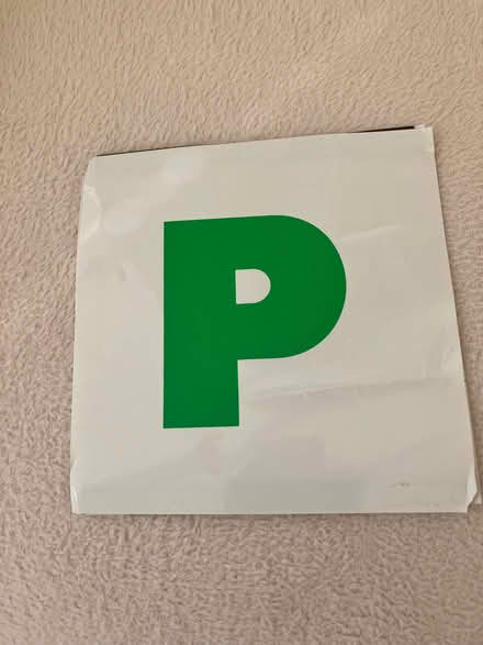 Photo of free P plate for after you have passed your test (Rothley LE7) #1