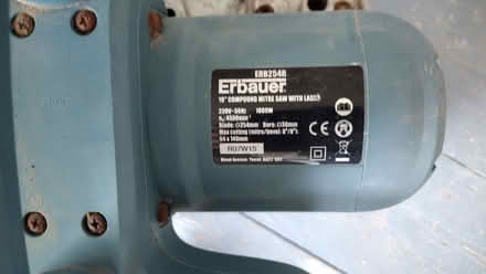 Photo of free Erbaur mitre saw, faulty but usable. (West Marina TN38) #4