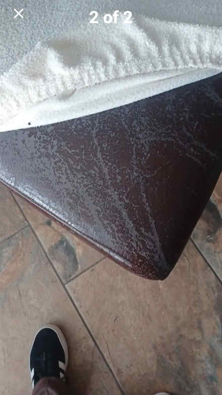 Photo of free 8 oak and leather dinning chairs (Aspatria Cumbria) #2