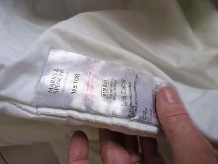 Photo of free Single M&S duvet 10.5 tog (Hendon, The Hyde NW9) #2