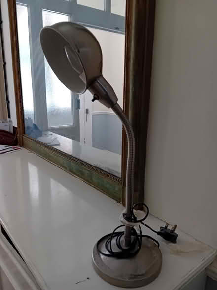 Photo of free Retro silver lamp with standard uk plug (Kingston Vale SW15) #1