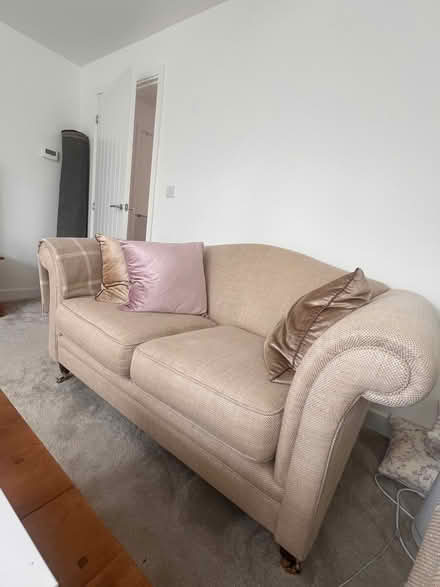 Photo of free 2 sofas, one dining table (no chairs) (Brox KT16) #1