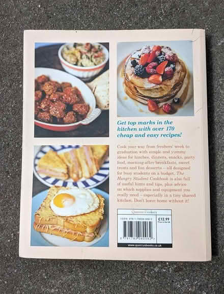 Photo of free The Hungry Student Cookbook book (PL4 Greenbank.) #2