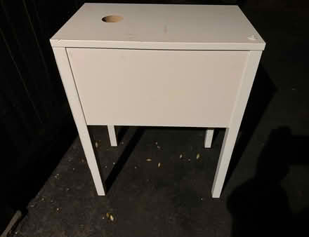 Photo of free Small White Wooden Table (1075 Valencia Avenue) #2