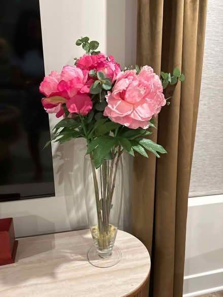 Photo of free Artificial flower arrangement (White plains) #1