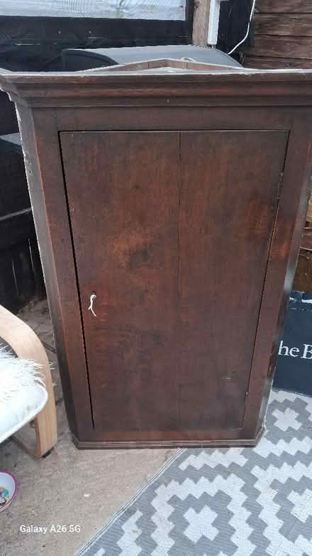 Photo of free Georgian oak corner cupboard (Crackenthorpe CA16) #1