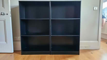 Photo of free Black bookshelves (Ravenscourt Park W6) #1