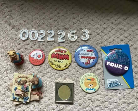 Photo of free Various birthday badges (Penrith CA11) #1