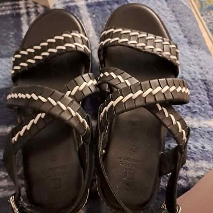 Photo of free NEXT Black Leather Sandals 6 (Old Town TN40) #1