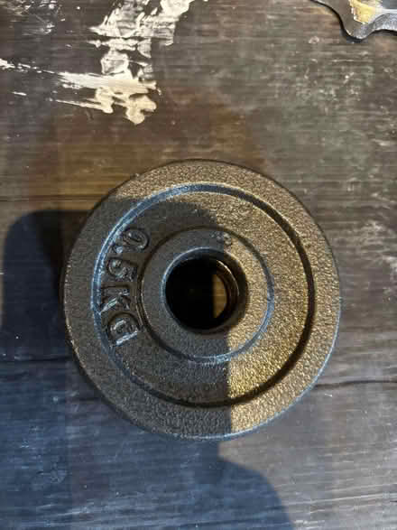 Photo of free Chrome dumbbells and weight plates (Lavender Hill SW11) #2