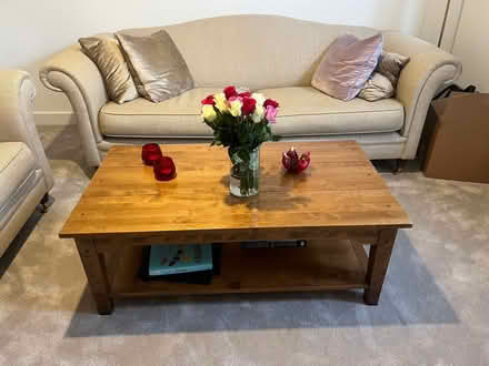 Photo of free 2 sofas, one dining table (no chairs) (Brox KT16) #3