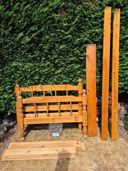 Photo of free Single pine bed frame (Repton DE65) #1