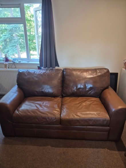 Photo of free 2 Leather Sofas (Bracknell RG12) #1