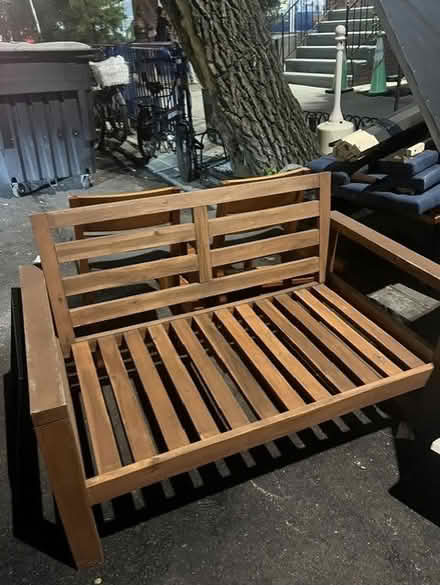 Photo of free Curb alert: Wood sofa frame (Upper East Side) #1