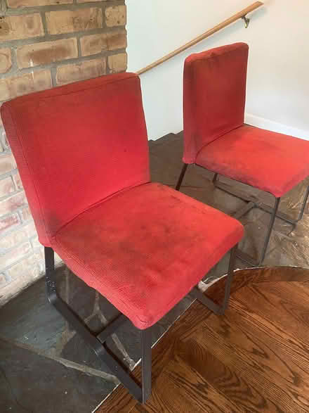 Photo of free 4 red chairs, needs some work (Southeast side) #1