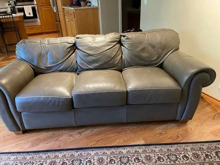 Photo of free Leather couch (Bethany) #1