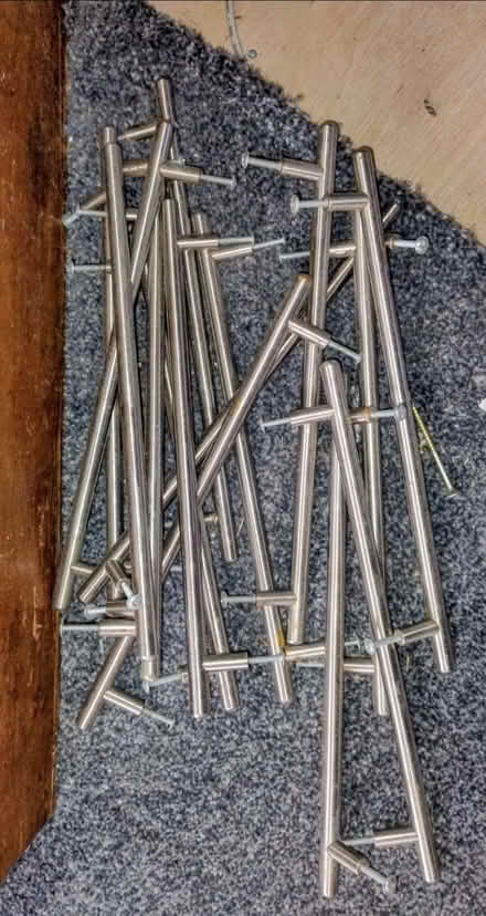 Photo of free 15 stainless steel door handles (Gorse Hill M32) #1