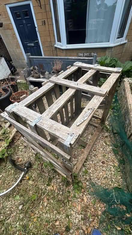 Photo of free 3 wooden pallets (Camden BA1) #2