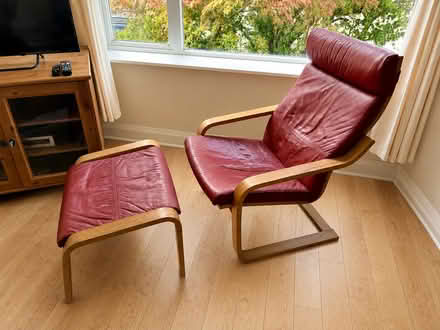 Photo of free IKEA Poang Recliner & footrest (Lancaster LA1) #1