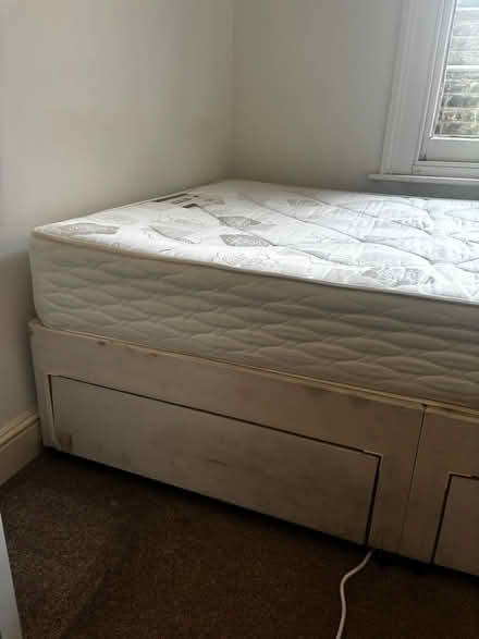 Photo of free Double bed mattress and base (Fulham SW6) #2