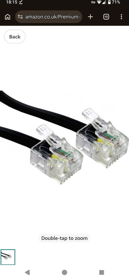 Photo of RJ11 phone cable (Chapel End E17) #1