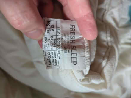 Photo of free Single Duvet 13.5tog (Hendon, The Hyde NW9) #2