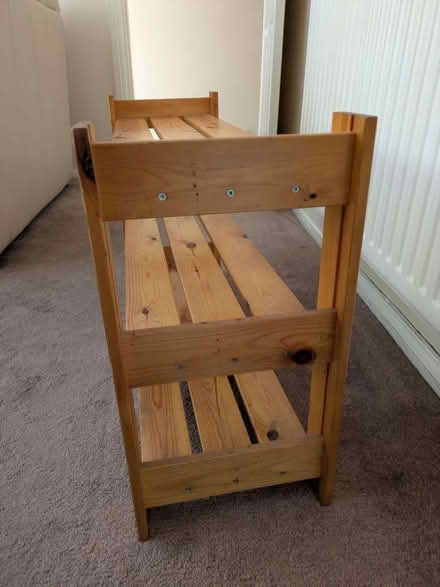 Photo of free Three tier shoe rack/bookcase (Ulverley Green B92) #2