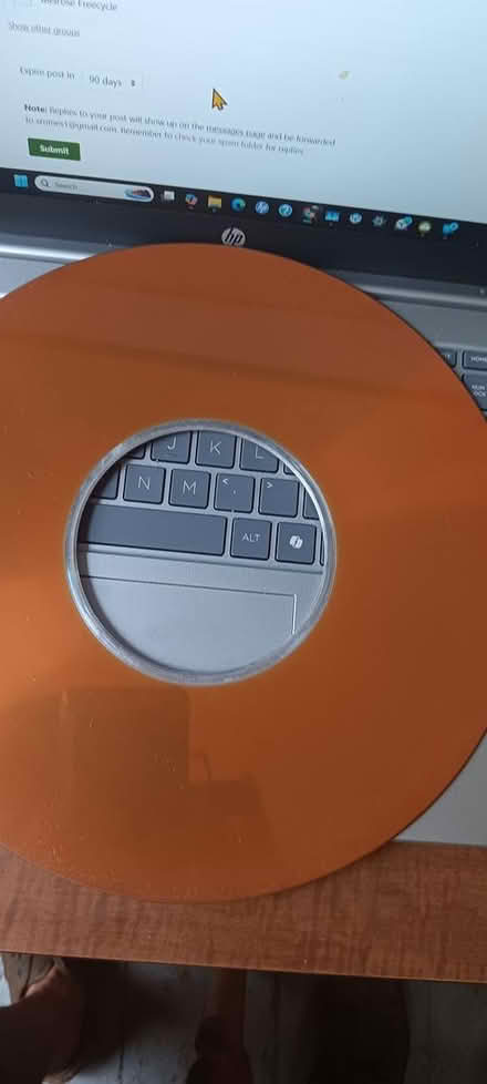 Photo of free disk platter (melrose) #1