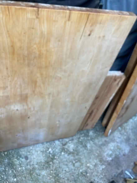 Photo of free 4 x old wooden worktops (Manor Gardens) #1