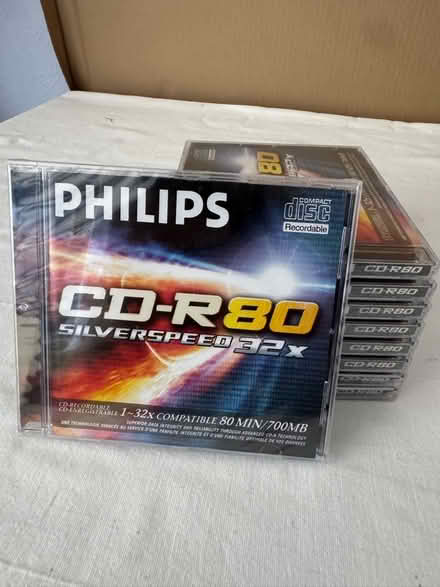 Photo of free 9 Philips CD R80 Blank Discs (Northwood CT12) #1