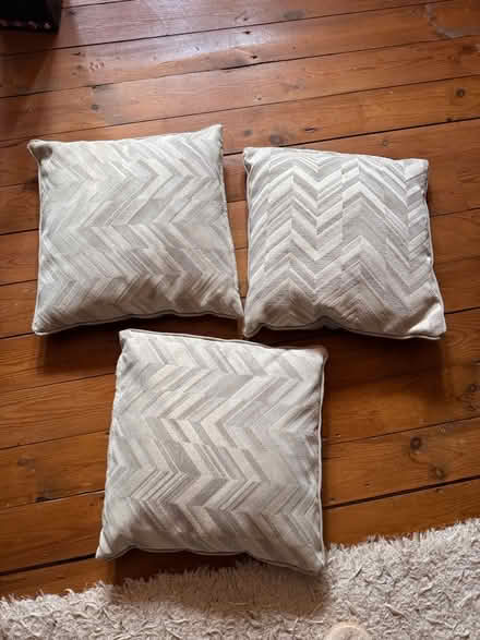 Photo of free Three beige cushions (Ashover, S45) #1