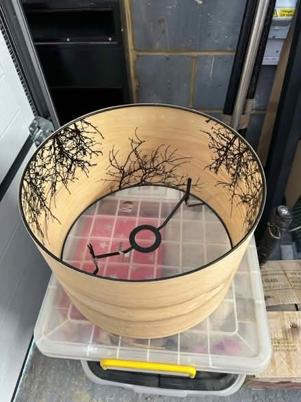 Photo of free Wood Effect lamp shade 35x22cm (Ingatestone CM4) #1