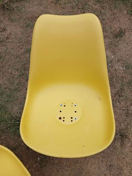 Photo of free Four yellow plastic chair shells (The Grange EH9) #2