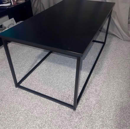 Photo of free Black Wooden Coffee Table (Congleton) #1