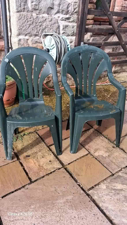 Photo of free 2 Plastic Outdoor Chairs (Crackenthorpe CA16) #1