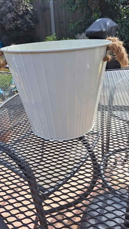 Photo of free Large metal planter rope handles (Littlehaven) #1