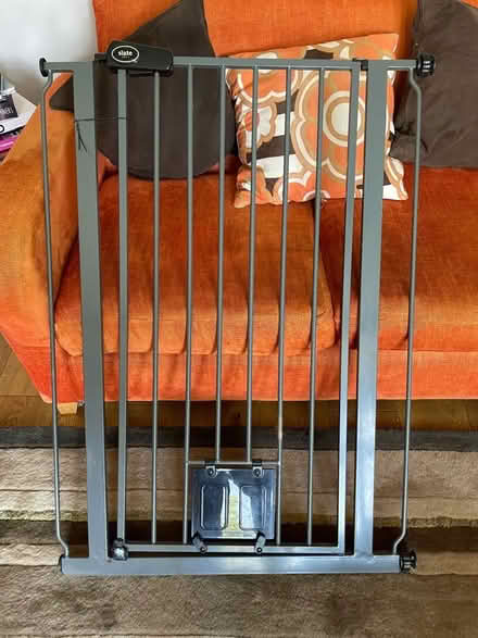 Photo of free Stair gate with cat flap (Pollards Hill SW16) #1