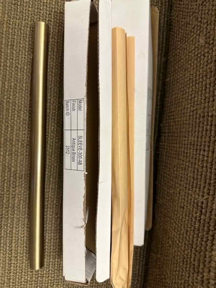 Photo of free 4x antique brass radiator sleeves (Highbury N5) #1