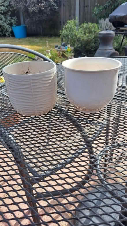 Photo of free X2 ceramic planters #2 (Littlehaven) #1