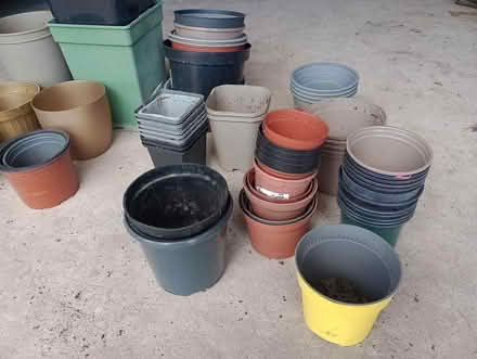 Photo of free Plant pots - about 60 - mainly small (Gamston NG2) #3