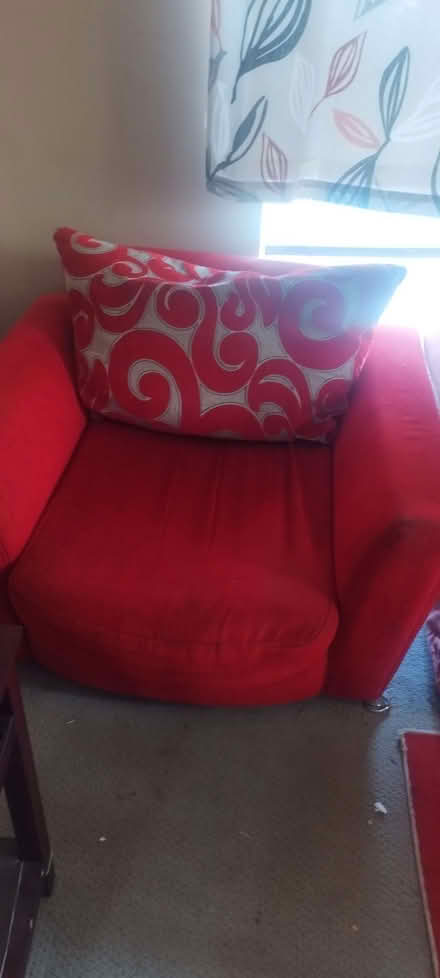 Photo of free Red matching arm chairs (Gaywood PE30) #1